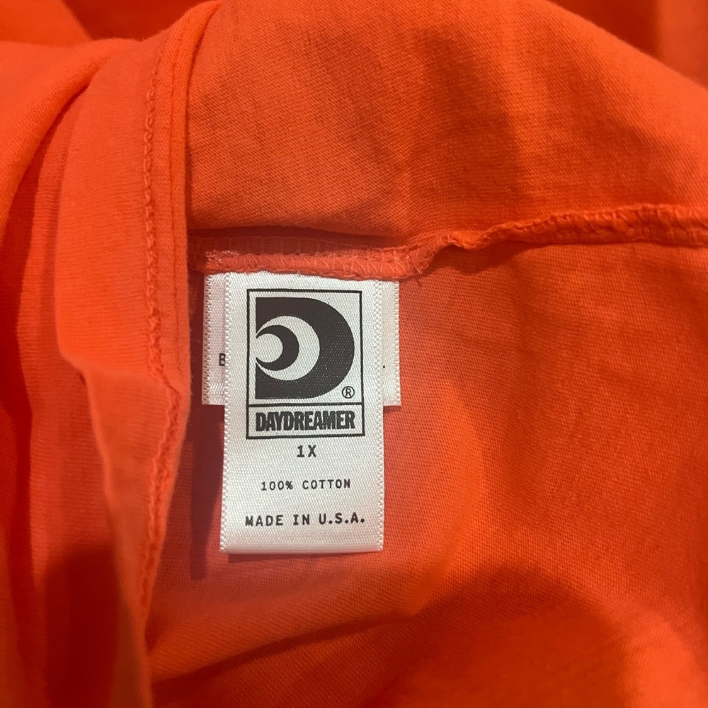 Daydreamer The Beach Boys Surfs Up Boyfriend Tee Orange - Picture 7 of 7